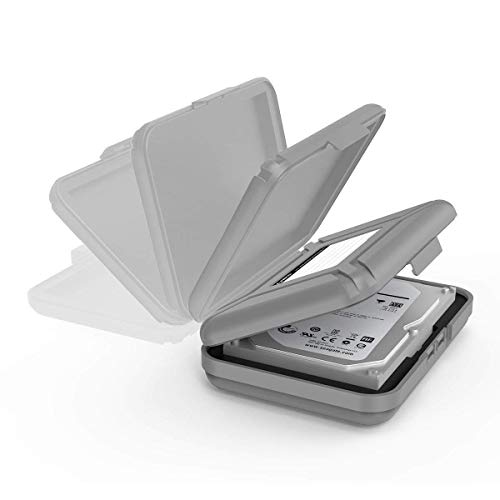 ORICO Hard Drive Case 3.5 inch HDD Storage Protective Bag Anti-Static and Shockproof External Hard Drive Suit for WD,Seagate,Toshiba-PHXGY - color: Gray