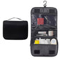Set Patient Travel Makeup Bag for Ostomy and Colostomy Supplies, Set Patient Cosmetic Bag with Hanging Setup and Stylish Covers for Women (Black) - color: Black