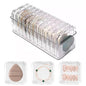 15 Pcs Clear Travel Jewelry Cases with Storage Box Plastic Jewelry Organizer Protective Container for Bracelets, Necklaces, Earrings, Powder Puff, Press-on Nails