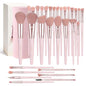 MAANGE 30 Pcs Professional Makeup Brush Set with Travel Case – Kabuki, Foundation, Powder, Blush,Blending& Eyeshadow Brushes, Labeled for Gift-Ready Box,PinkGold - color: PinkGold