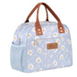 HOMESPON Insulated Lunch Bag for Women Men Adults Lunch Tote with Front Pocket Lunch Box Container Cooler Bag for Work Picnic (Blue Daisy) - color: Blue Daisy