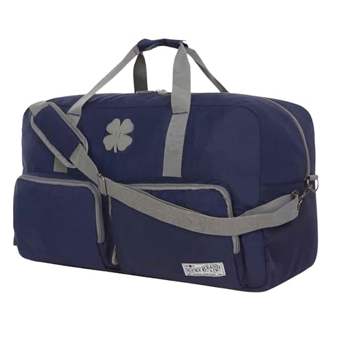 Lucky Travel Duffel Bags 65L, Gym Bag, Travel Bag & Large Duffle Bag for Men, Foldable Overnight Weekender Bags for Women & Men with Adjustable Shoulder Strap, Navy - color: Navy, size: 65L