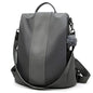 PINCNEL Women Backpack Purse Waterproof Nylon Anti-theft Rucksack Lightweight Shoulder Bag - color: Gray, size: Large