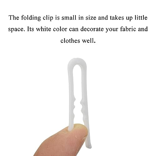 HAHIYO 1.5in/38mm 200Pcs White Plastic U-Shape Alligator Clips - Fabric Clothespins with Teeth for Sewing, Folding, Securing Fabric, Cloth, Sock, Pant - size: White - 1.5 inches - 200 Count - With Teeth