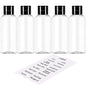 DNSEN 5 Pack 3.4 oz Travel Size Bottles for Toiletries TSA Approved Leak Proof Empty Refillable Liquid Containers with Labels