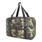 Small Duffle Bag for Men Women, Mini Gym Bag Foldable Travel Tote Carry On Luggage with Trolley Sleeve, Green Camo - color: Green camo, size: 23L