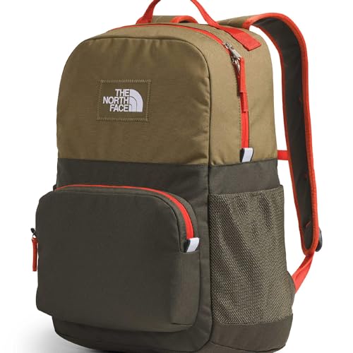 The North Face Teen Chuckwalla Daypack - Travel Backpack, Laptop Sleeve, Reflective Safety Details, Adjustable Strap, Cedar/New Taupe Green/Lava Red, One Size - color: Cedar/New Taupe Green/Lava Red