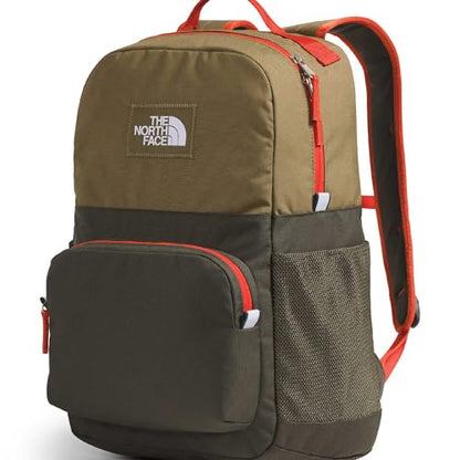 The North Face Teen Chuckwalla Daypack - Travel Backpack, Laptop Sleeve, Reflective Safety Details, Adjustable Strap, Cedar/New Taupe Green/Lava Red, One Size - color: Cedar/New Taupe Green/Lava Red