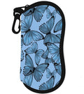 Sunglasses Case Soft Glasses Cases for Women Pouch Eyeglass Bag Eye Glass Kids Girls Sun Glasses Cute Kawaii - color: Blue Butterfly