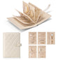 VLANDO Travel Jewelry Organizer Case,Valentines Gift,Jewelry Storage Book Ring Binder with Clear Zipper Velvet Jewelry Pouches Bags for Rings,Necklace,Earrings-Cream White - color: 01.Cream White
