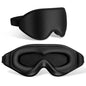 FlyCoco 99% Fully Block Out Light Eye Sleep Mask, 3D Deep Contoured Eyes Cover Zero Pressure, Long Lash Extension Eyes Mask with Adjustable Straps for Sleeping Travel Home Nap Rest Women Men (Black) - color: Black