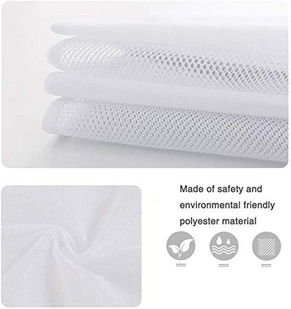 Runtoo 2 Pack 36 x 36 inches Extra Large Laundry Bag Delicates Wash Bags Camp Travel Heavy Duty Zipper Big Net Sweater Curtain Bedding Robes Blanket Jumbo Toys Organizer - size: 2 PACK