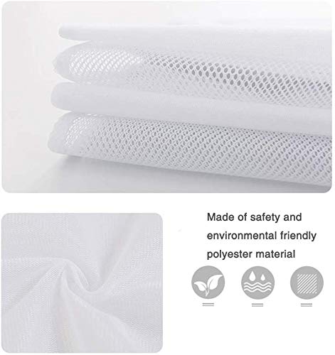 Runtoo 36 x 36 inches Extra Large Laundry Bag Delicates Wash Bags Camp Travel Heavy Duty Zipper Big Net Sweater Curtain Bedding Robes Blanket Jumbo Toys Organizer (Fine) - size: 1 PACK
