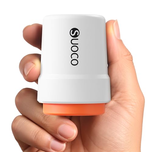 SUOCO Travel Vacuum Pump for Vacuum Storage Bags, Mini USB Rechargeable Portable Cordless Electric Pump for Compression Seal Space Saver Bags (Storage Bags Not Included), White - color: White
