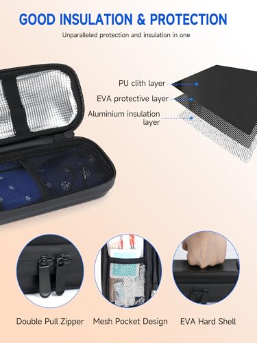 Insulin Cooler Travel Case for Ozempic Pens – Diabetes Carrying Insulated Bag with 2 TSA-Approved Ice Packs, Long-Lasting Cooling for Ozempic Pens, Ideal for Travel and Daily Use. - color: Compatible With Ozempic Pens