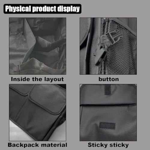 GLSOWEE Trunk Organizer for Car - Collapsible Car Storage Organizer with 3 Compartments - Foldable Car Trunk Organizer for SUVs & Sedans - Waterproof Storage Container Box Car Organizer (1PCS)