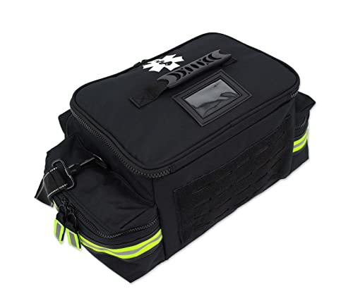 Lightning X Products Lightning X Mid-Sized First Responder EMT Bag | LXMB25 Fully Stocked w/ 240+ Aid, EMS & Trauma Supplies - Black - color: Black