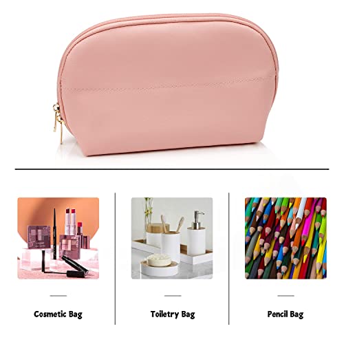 Ethereal Large Cosmetic Pouch, Lightweight Makeup Bag for Purse, Travel Zipper Pouch, Makeup Accessories Organizer, Pink - color: 11-pink