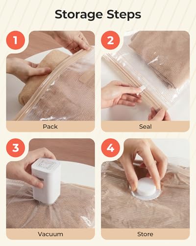 BAGSMART Vacuum Seal Storage Bags for Clothing Travel, 18 Pack Travel Essentials Bundle includes Laundry Bag & Waterproof Shoe Bag & TSA Approved Toiletry Bag, Hand Pump Included - size: 18 Combo Travel