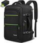Vancropak Travel Personal Item Backpack for Spirit Airlines with Shoe Compartment Removable, 18x14x8 TSA Approved Underseat Carry on Backpack, Large Luggage Suitcase Bag Fit 17.3" Laptop, Black - color: Black