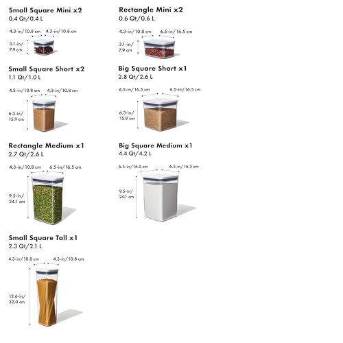 OXO Good Grips 10 Piece POP Container Set - size: 10-Piece Set