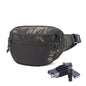 SHANGRI-LA Tactical Fanny Pack for Men and Women, Low-Profile Waist Bag, Holster Included, Multi-Use for Hiking, Travel, EDC - color: Black MC