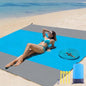 Decorwell Beach Blanket Waterproof Sandproof 110"x118" 1-8 Adults Extra Large Beach Mat Quick Drying Outdoor Picnic Mat Beach Accessories for Travel, Camping, Hiking - size: 110"x118" 1-8 Adults