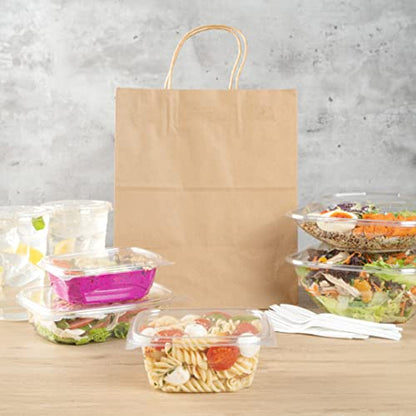 Restaurantware Thermo Tek 16 Ounce Deli Food Containers 100 Anti-Fog Hinged Lid Containers - Freezable Rectangle Clear Plastic To Go Food Containers Disposable - size: 16 oz