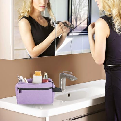Icramsy Travel Toiletry bag Toiletry bag for women men Hanging Cosmetic bag Travel accessories for Women Men (Purple) - color: Purple