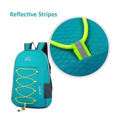 Outdoor Water Resistant Hiking Backpack - color: Teal