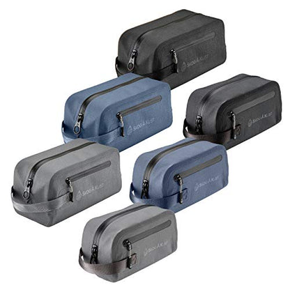 Skog Å Kust DoppSåk Waterproof & Leak-Proof Travel Toiletry Bag | Small, Charcoal Grey - color: Charcoal Grey, size: Small