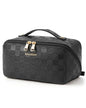 BAGSMART Makeup Bag Travel Cosmetic Bag, Large Make Up Bag Flat Open Toiletry Bag for Women, PU Leather Travel Essentials Organizer Case, Wide-open Pouch for Skincare, Brushes, Black Checkerboard - color: 08- Black Checkerboard