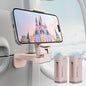 2 Pack Klearlook Universal Airplane Phone Holder, 360° Rotatable Phone Mount for Airplane Tray Table & Desk, Hands-Free Adjustable Phone Stand for Flight Essentials Must Have Accessories - color: Pink