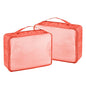 Packing Cubes Set, 2 Pcs Packing Organizers Set for Suitcases (Watermelon red) - color: Watermelon red