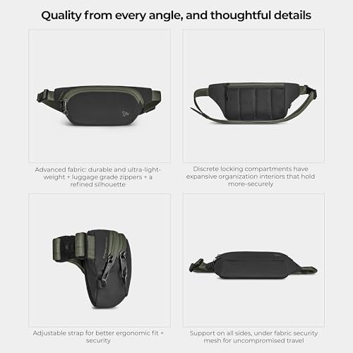 Travelon Anti-Theft The Voyages Waist Pack - color: Black
