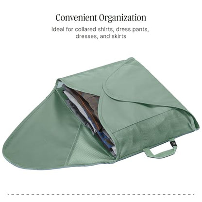 Eagle Creek Pack-It Reveal Garment Folder - Compression Wings - Maximize Luggage Space - Convenient Top Handle - Quick Drying Material - Large - Willow Green - color: Green
