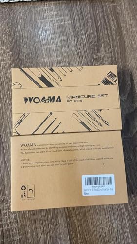 Manicure Set 30-Piece WOAMA Nail Clippers Pedicure Kit Manicure Kit Professional Nail Kit for Toenail Fingernail Facial Care - Blue - color: Blue
