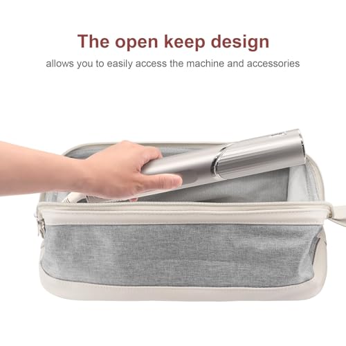 2026 Latest Shark Flex Style Travel Case for Dyson Airwrap Hair Dryer Brush Revlon Hair Tools Travel Bag Carrying Case Flat Curling Iron Organizer (Light Gray) - color: Light Gray