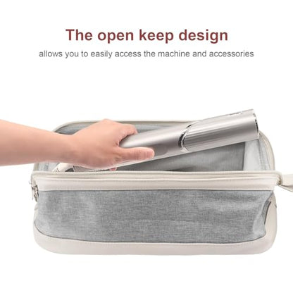 2026 Latest Shark Flex Style Travel Case for Dyson Airwrap Hair Dryer Brush Revlon Hair Tools Travel Bag Carrying Case Flat Curling Iron Organizer (Light Gray) - color: Light Gray