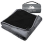 Large Outdoor Waterproof Blanket Extra Thick Fleece Stadium Blanket for Camping, Car, Pet, Picnics - Windproof, Wearable, Machine Washable 80" x 58" (Smoky Gray) - color: Smoky Gray
