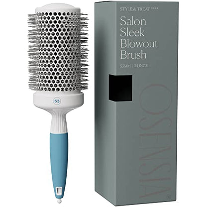 Professional Round Brush for Blow Drying - Large Ceramic Ion Thermal Barrel Brush for Sleek, Precise Heat Styling and Maximum Volume - Lightweight Hair Brush for Smooth, Manageable Hair (2 Inch) (Not Electrical) - size: 2 Inch