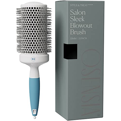 Professional Round Brush for Blow Drying - Large Ceramic Ion Thermal Barrel Brush for Sleek, Precise Heat Styling and Maximum Volume - Lightweight Hair Brush for Smooth, Manageable Hair (2 Inch) (Not Electrical) - size: 2 Inch
