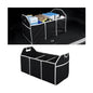 Osilly Car Trunk Organizer, Foldable Storage Organizer with 3 Compartments, Large Capacity Storage Box for Auto, Portable Waterproof Bag for Cargo Trunk, Universal for SUV, Truck, Van