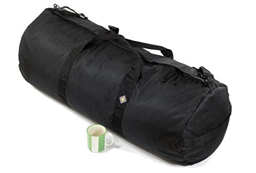 131L Expedition Duffel Bag, Heavy-Duty Gear Bag, 1050D Tuff Cloth, Diamond Ripstop, Reinforced Stitching - Black (16" x 40") - color: Black, size: 16" x 40" (131 Liters)
