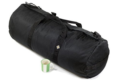 131L Expedition Duffel Bag, Heavy-Duty Gear Bag, 1050D Tuff Cloth, Diamond Ripstop, Reinforced Stitching - Black (16" x 40") - color: Black, size: 16" x 40" (131 Liters)