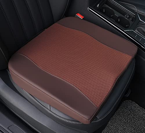 Lofty Aim Car Seat Cushion, Comfort Memory Foam Car Cushions for Driving - Sciatica & Lower Back Pain Relief, Driver Seat Pillow for Auto, Office Chair, Wheelchair - Brown - color: Brown