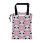 Car Garbage Bag Cute Panda and Heart Drawstring Car Trash Bag Hanging for Back Seat with Adjustable Buckle Canvas Vehicle Trash Can Easy-to-Install - color: Cute Panda and Heart