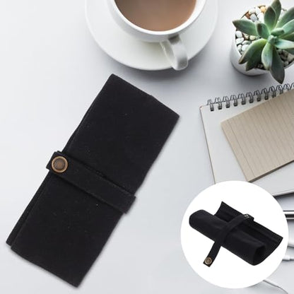 GALPADA Canvas Folding Watch Storage Bag, Travel Watch Organizer Pouch with Multifunctional Roll-up Design, Portable Foldable Jewelry Reel Packing Case for Men and Women