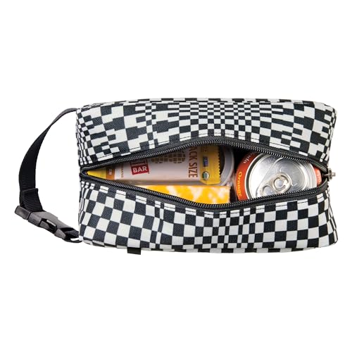 PackIt Freezable Snack Box, Checked Out, Built with EcoFreeze Technology, Collapsible, Reusable, Zip Closure with Buckle Handle, Designed For Work Snacks, Fresh Snacks On the Go, Adults, and All Ages - color: Checked Out