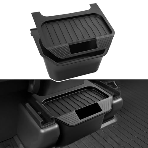Shademax Custom for 2025 2026 Tesla Model Y Trash Can, Model Y Juniper Rear Center Console Organizer with Lid Cover, Backseat Storage Box Garbage Can Bin for 2026 Model Y Juniper Launch Accessories